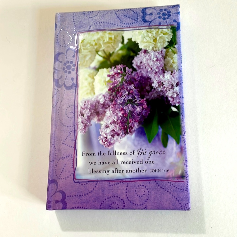 Lilac Journal with Scripture from the Holy Bible